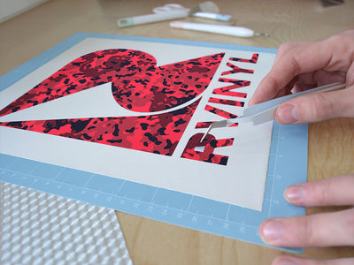 crimson sky camouflage Easy Weed Craft Vinyl
