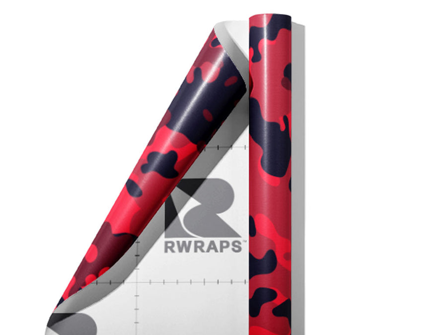 Crimson Sky Camouflage Wrap Film Sheets~Rwraps Series 914 Crimson Sky Camouflage Scrolled Sheet~3