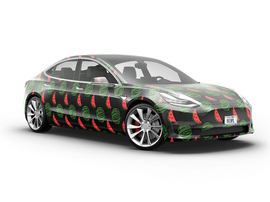 Crimson Sweet Fruit Vehicle Vinyl Wrap