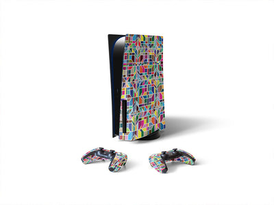crisp window stained glass Sony PS5 DIY Skin