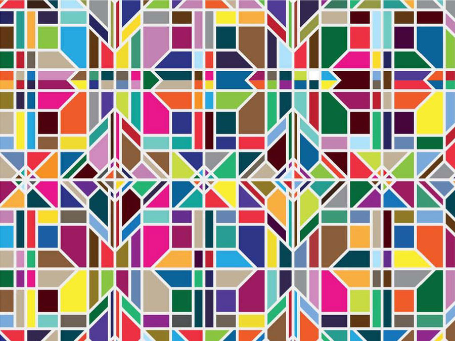 Crisp Window Stained Glass Vinyl Wrap Pattern~Rwraps Series 914 Digitally Printed Vinyl Wrap~0