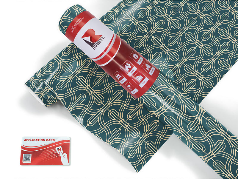 criss-cross art deco Craft Vinyl Roll