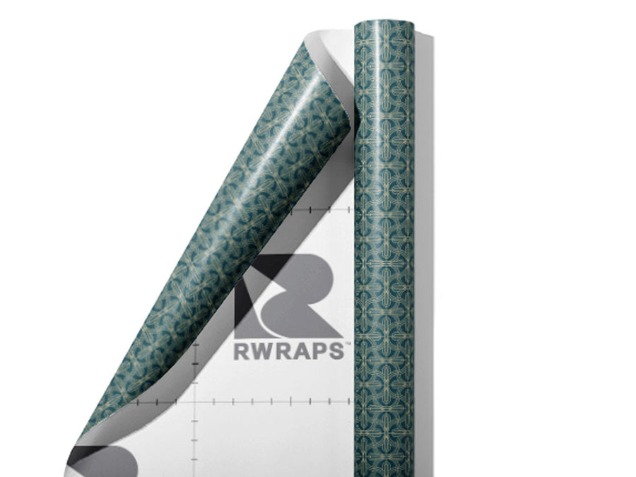 Criss-Cross Art Deco Wrap Film Sheets~Rwraps Series 914 Criss-Cross Art Deco Scrolled Sheet~3