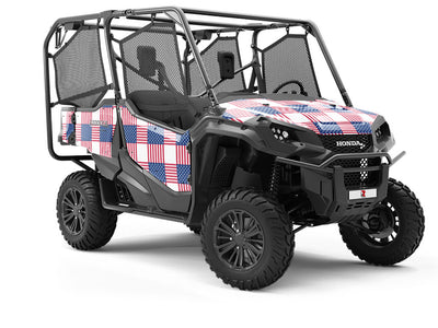 Criss Cross Americana Utility Vehicle Vinyl Wrap