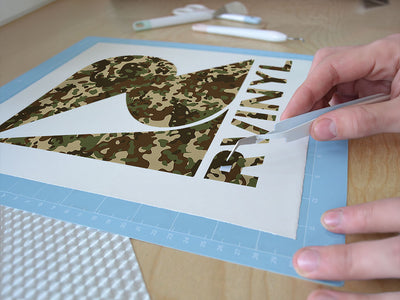 crocodile erbsentarnmuster camouflage Easy Weed Craft Vinyl