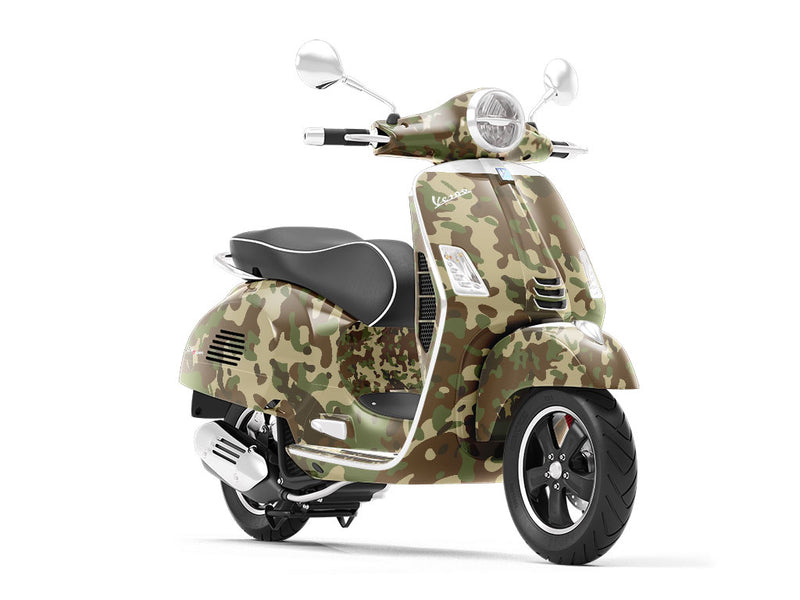 Crocodile Erbsentarnmuster Camouflage Vespa Scooter Wrap Film