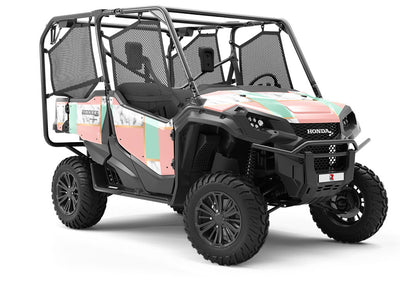 Cross Color Tile Utility Vehicle Vinyl Wrap