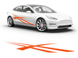3M Bright Orange Cross Rally Body Graphic~Full Side Auto Decal Kit~0