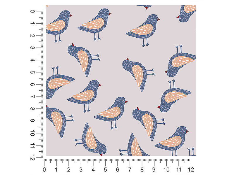 crosswalk wait bird 1ft x 1ft Craft Sheets