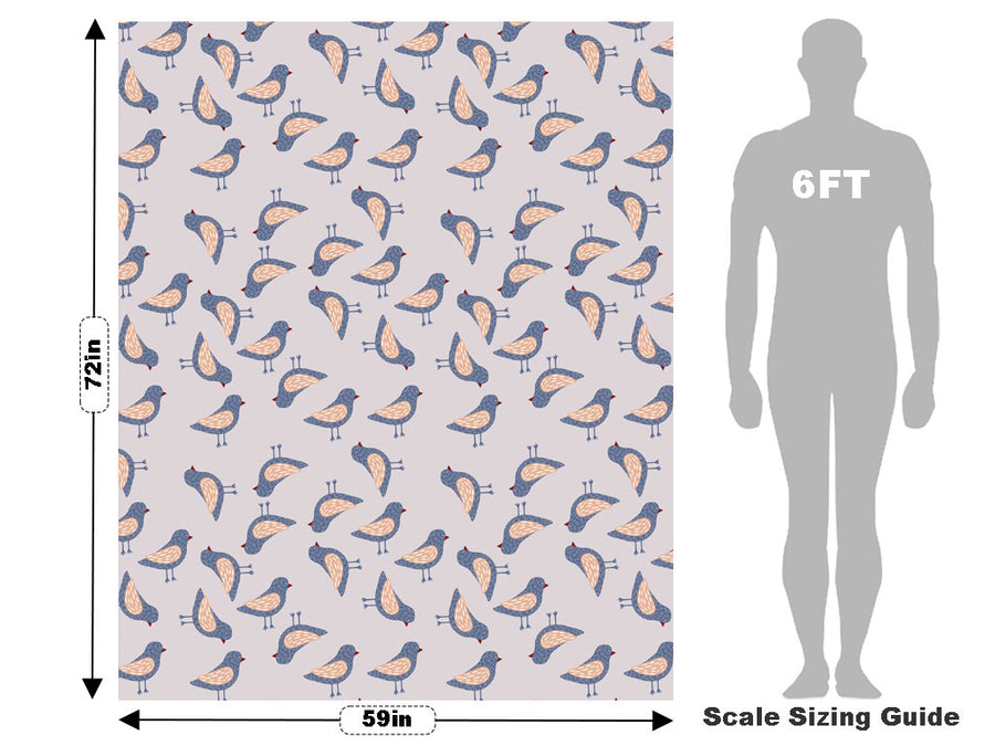 Crosswalk Wait Birds Vehicle Wrap Scale~Rwraps Series 914 Crosswalk Wait Birds Measurements~1