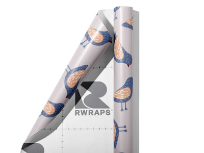 Crosswalk Wait Birds Wrap Film Sheets~Rwraps Series 914 Crosswalk Wait Birds Scrolled Sheet~3