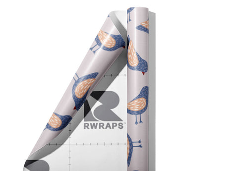 Crosswalk Wait Birds Wrap Film Sheets~Rwraps Series 914 Crosswalk Wait Birds Scrolled Sheet~3