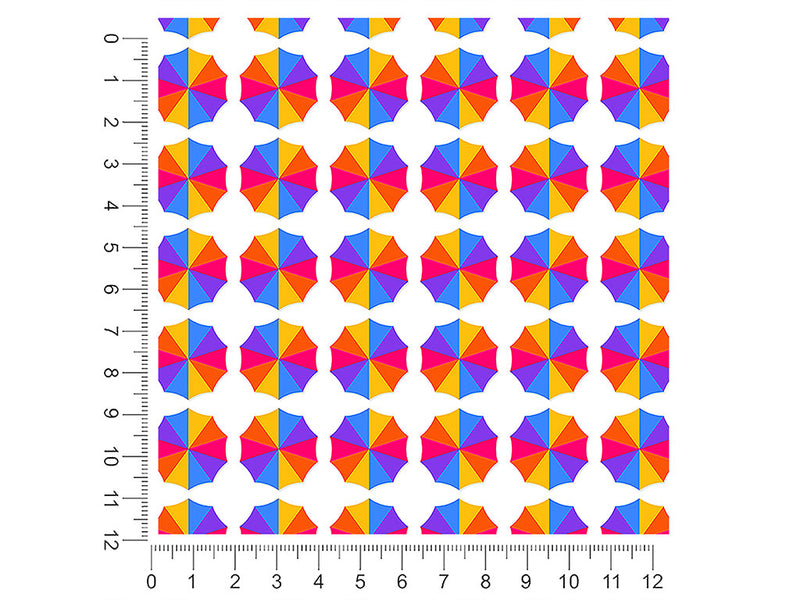 crowded day summertime 1ft x 1ft Craft Sheets