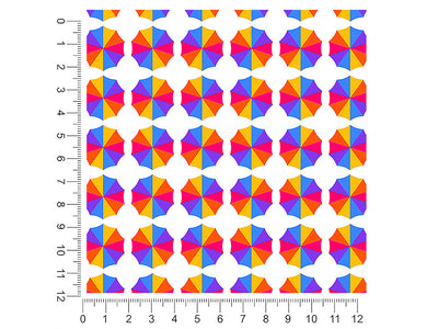 crowded day summertime 1ft x 1ft Craft Sheets