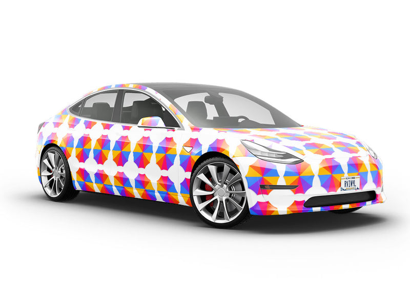 Crowded Day Summertime Vehicle Vinyl Wrap