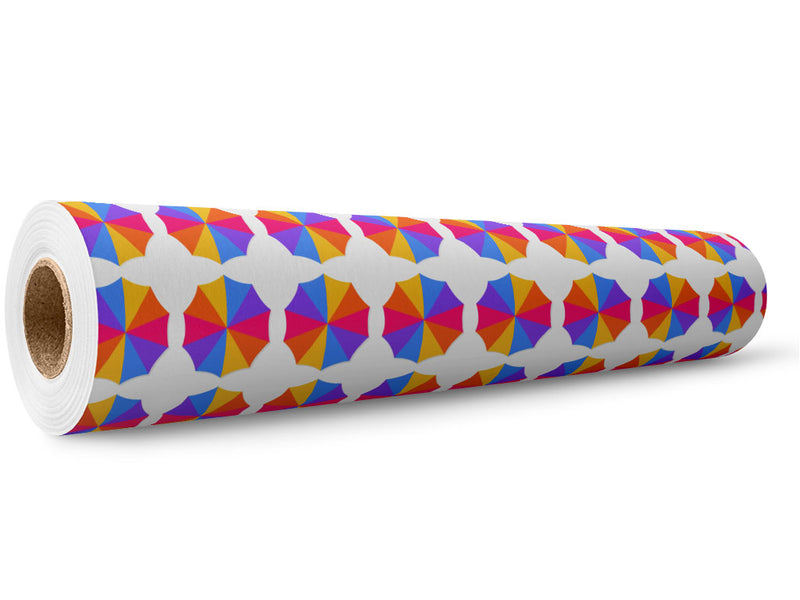 Crowded Day Summertime Wrap Film Wholesale Roll~Rwraps Series 914 Digitally Printed Vinyl Roll~5