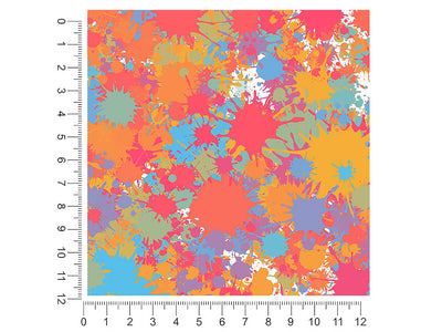 cruel summer paint splatter 1ft x 1ft Craft Sheets