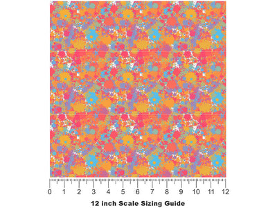 Cruel Summer Paint Splatter Vinyl Film Pattern Size 12 inch Scale~Rwraps Cruel Summer Paint Splatter Sizing Chart~2