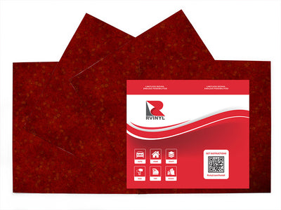 crumbling carmine rust Craft Vinyl Sheet Pack