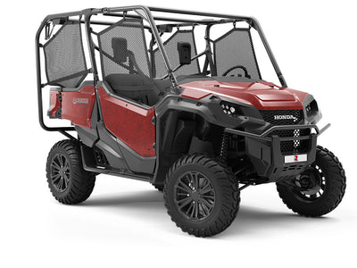 Crumbling Carmine Rust Utility Vehicle Vinyl Wrap