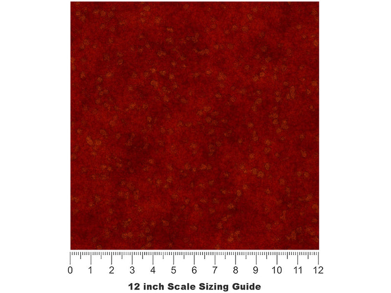 Crumbling Carmine Rust Vinyl Film Pattern Size 12 inch Scale~Rwraps Crumbling Carmine Rust Sizing Chart~3