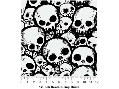 Crushed Catacomb Halloween Vinyl Film Pattern Size 12 inch Scale~Rwraps Crushed Catacomb Halloween Sizing Chart~2