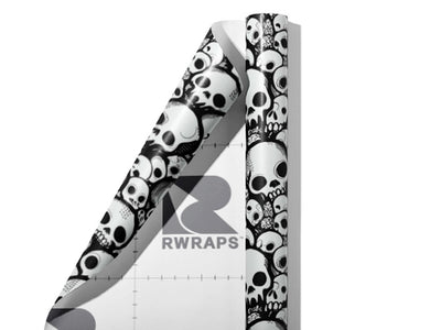Crushed Catacomb Halloween Wrap Film Sheets~Rwraps Series 914 Crushed Catacomb Halloween Scrolled Sheet~3