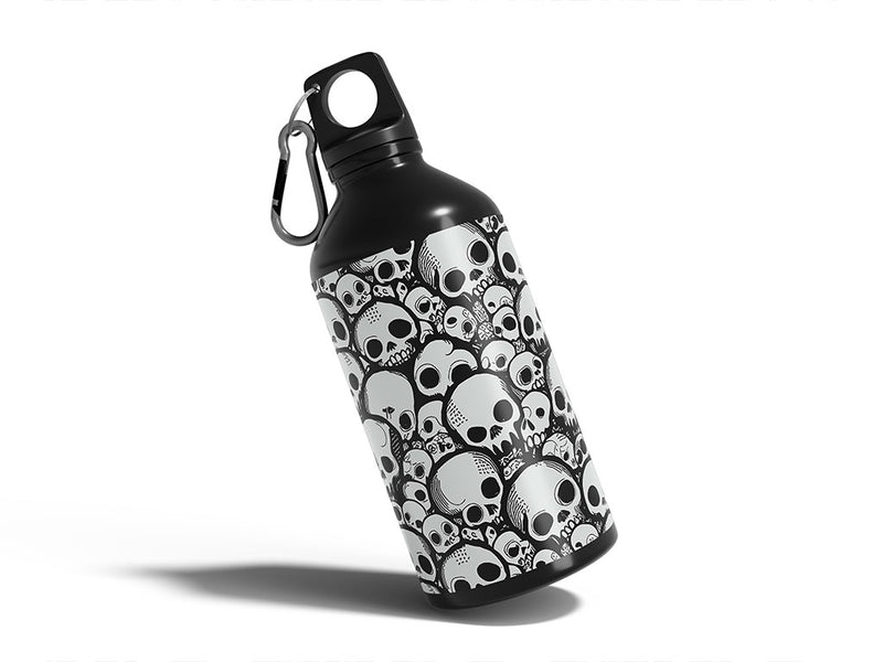 crushed catacomb skull and bones Water Bottle DIY Stickers