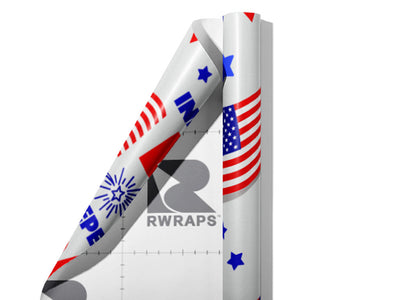 Cry Freedom Americana Wrap Film Sheets~Rwraps Series 914 Cry Freedom Americana Scrolled Sheet~4
