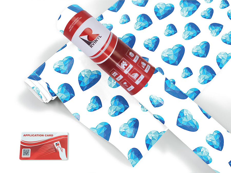 crystal tears heart Craft Vinyl Roll