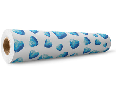 Crystal Tears Heart Wrap Film Wholesale Roll~Rwraps Series 914 Digitally Printed Vinyl Roll~5