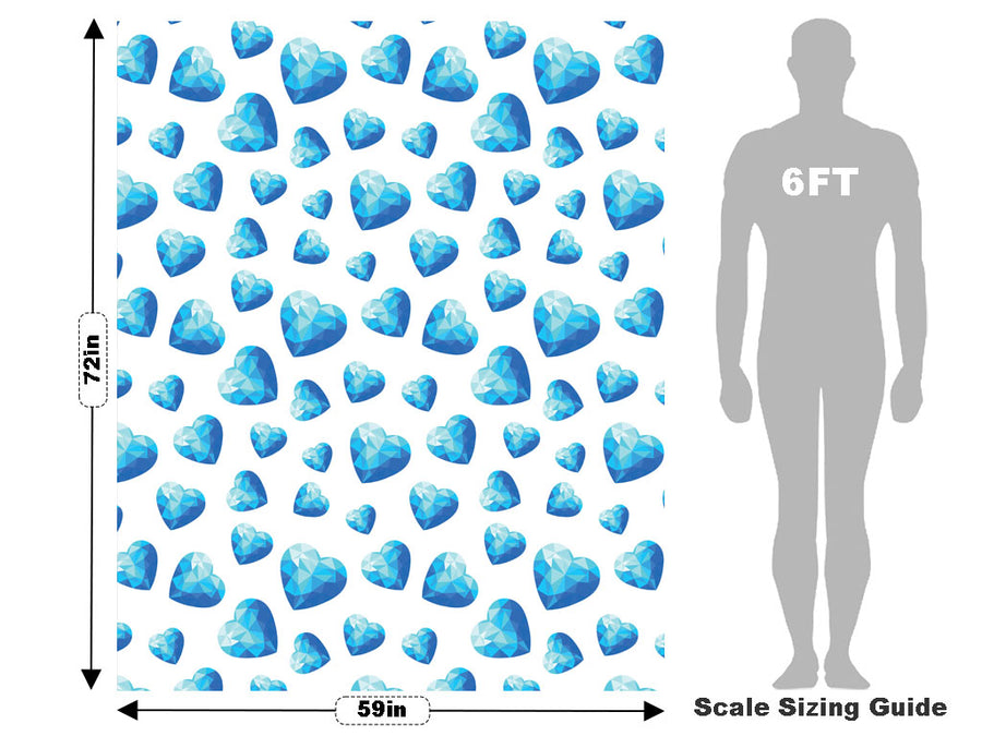 Crystal Tears Heart Vehicle Wrap Scale~Rwraps Series 914 Crystal Tears Heart Measurements~1