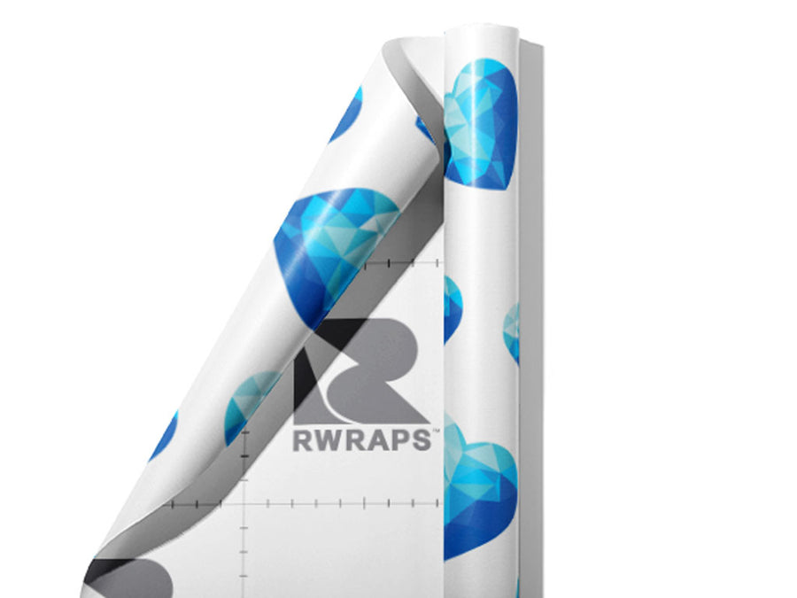 Crystal Tears Heart Wrap Film Sheets~Rwraps Series 914 Crystal Tears Heart Scrolled Sheet~3