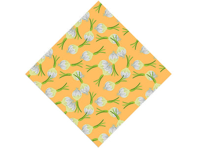 Crystal White Vegetable Vinyl Wrap Pattern