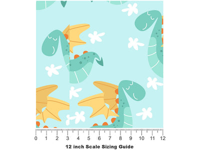 Cuddly Coatyl Fantasy Vinyl Film Pattern Size 12 inch Scale~Rwraps Cuddly Coatyl Fantasy Sizing Chart~2
