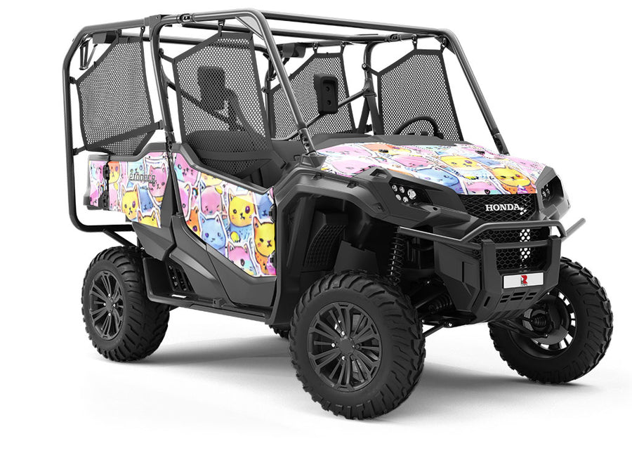 Cuddly Kittens Sticker Bomb Utility Vehicle Vinyl Wrap