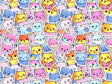 Cuddly Kittens Sticker Bomb Vinyl Wrap Pattern~Rwraps Series 914 Digitally Printed Vinyl Wrap~0