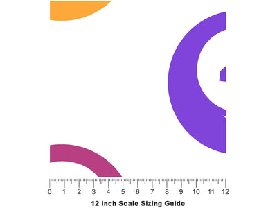 Cue Up Sport Vinyl Film Pattern Size 12 inch Scale~Rwraps Cue Up Sport Sizing Chart~2