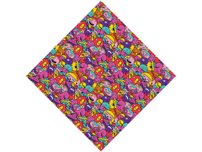 Cultural Exchange Sticker Bomb Vinyl Wrap Pattern