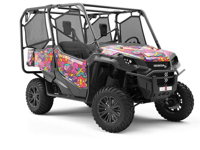 Cultural Exchange Sticker Bomb Utility Vehicle Vinyl Wrap