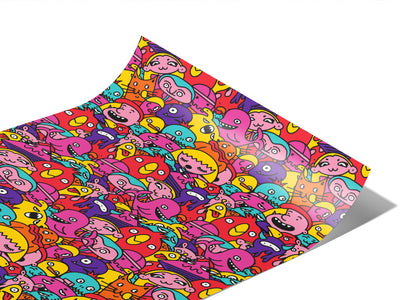 Cultural Exchange Sticker Bomb Vinyl Wraps~Rwraps Series 914 Digitally Printed Vinyl Wrap~1