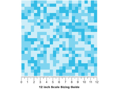 Curious Indeed Pixel Vinyl Film Pattern Size 12 inch Scale~Rwraps Curious Indeed Pixel Sizing Chart~2