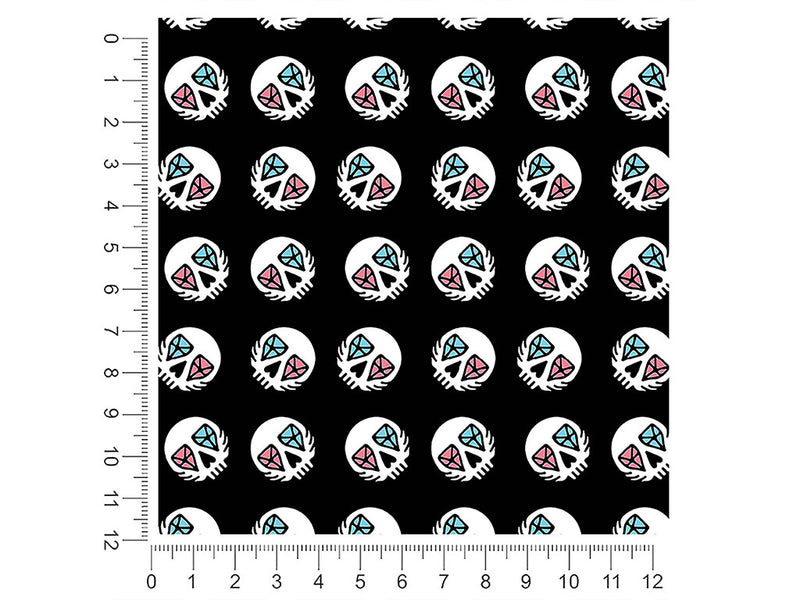 cursed gems skull and bones 1ft x 1ft Craft Sheets