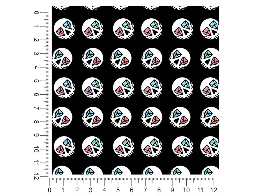 cursed gems skull and bones 1ft x 1ft Craft Sheets