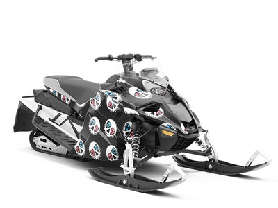 Cursed Gems Halloween Custom Wrapped Snowmobile