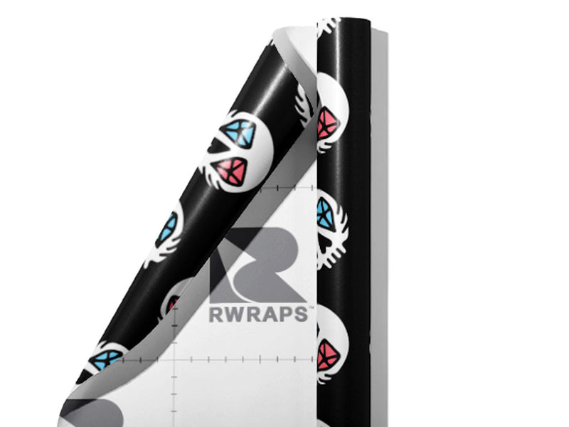 Cursed Gems Halloween Wrap Film Sheets~Rwraps Series 914 Cursed Gems Halloween Scrolled Sheet~3