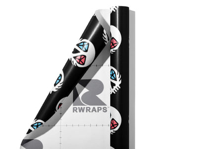 Cursed Gems Halloween Wrap Film Sheets~Rwraps Series 914 Cursed Gems Halloween Scrolled Sheet~3