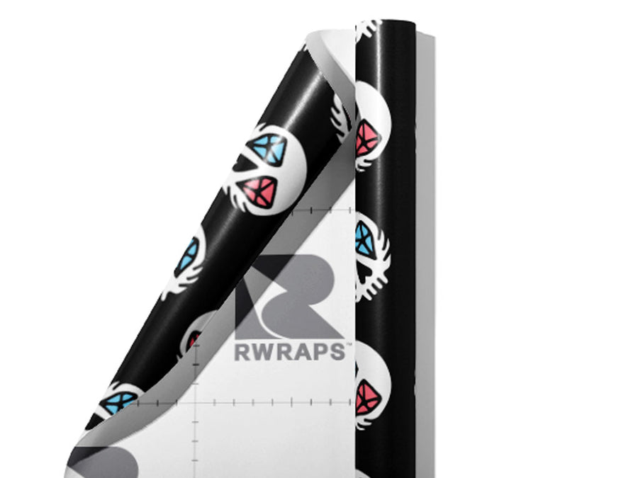 Cursed Gems Halloween Wrap Film Sheets~Rwraps Series 914 Cursed Gems Halloween Scrolled Sheet~3