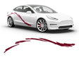 3M Burgundy Curves Body Graphic~Full Side Auto Decal Kit~0