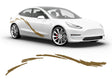3M Gold Curves Body Graphic~Full Side Auto Decal Kit~0